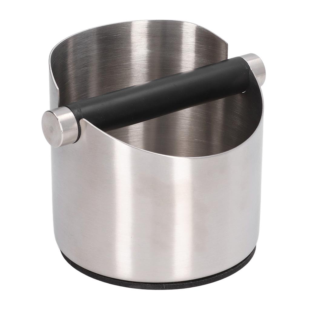 Coffee Grounds Bucket Stainless Steel Rubber Coffee Dump Bin for Home Restaurants Bars