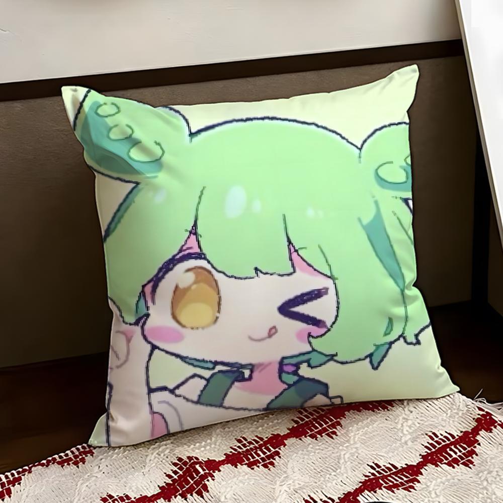 

ZZundamon Anime Cushion Cover Reversible Soft Durable Pillow Cover Home Car MultiScene Use for Daily Comfort 30X30cm
