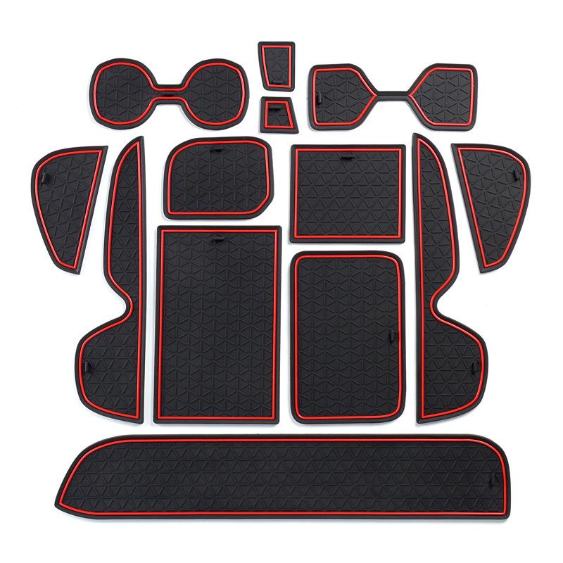 For Toyota RAV4      2024 2025 Anti-Slips Gate Slot Mat Accessories Rubber Cup Holder Non-Slips Car Sticker