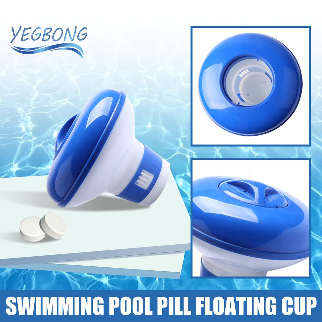 Pool Floating Automatic Dosing Dispenser Pool Floating Effervescent Tablet Dispenser Pool Cleaning Tablet Dispenser