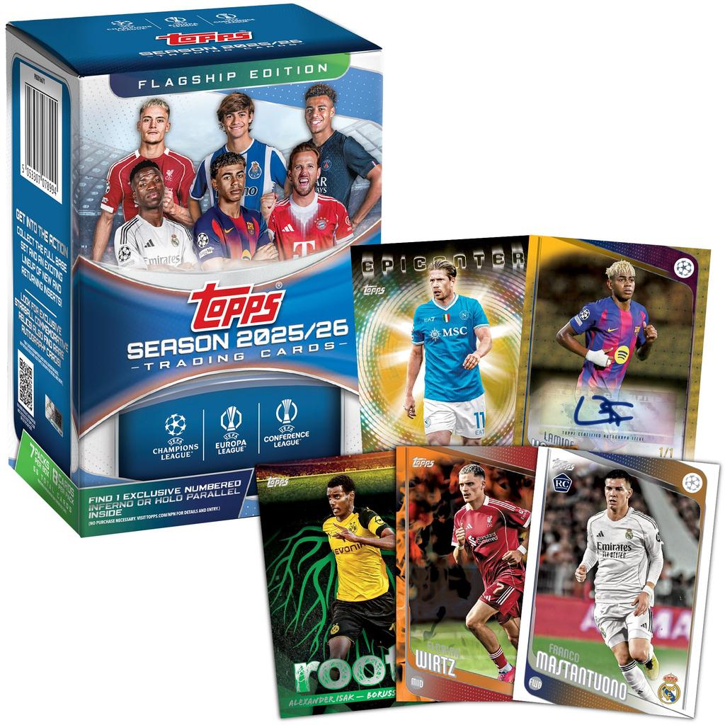 2025-26 Topps UEFA Club Competition Football - Factory Sealed - Value Box