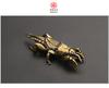 Brass Insect Figurines Miniatures Tea Pet Ornament Pure Copper Field Cricket Statue Desktop Decoration Collection Crafts Decor