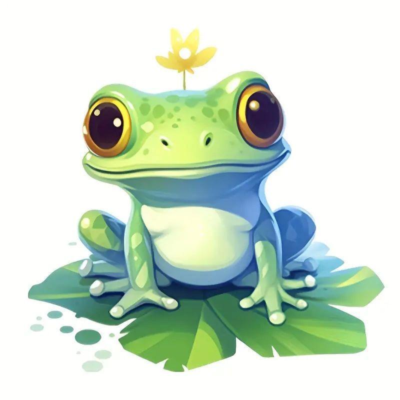 Cartoon Eyecatching Style Acrylic Frog Car Ornament For Unique Decor Interior