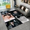 Kpop B-BTS Kim Seok Jin Piosenkarz Dywanik do Pokoju Zabaw Sypialni Salonu Kanapy Wystrój Domu, Dywanik Podłogowy Antypoślizgowy Mata Podłogowa Prezent