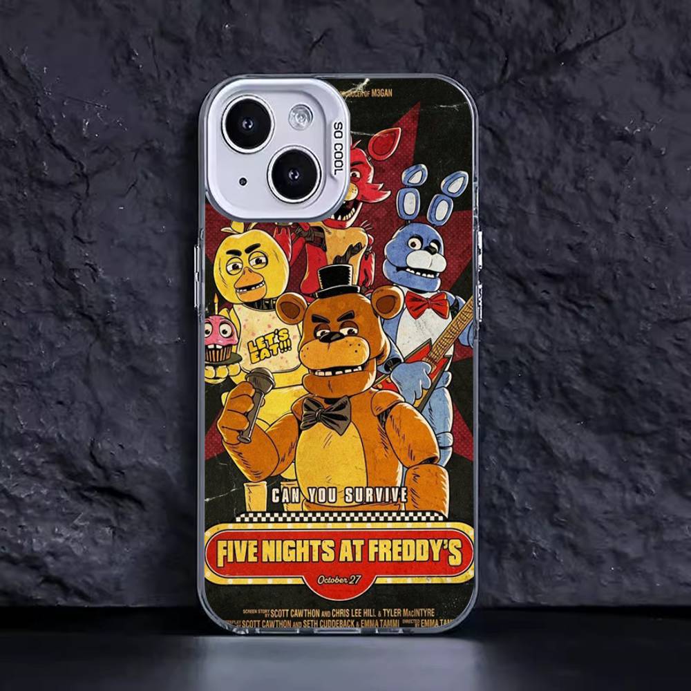 Amine Fnaf Fives-nights-At-Freddys Handyhülle Für iPhone 16 15 14 13 12 11 Pro Max Matt Stoßfest Rückseite Anti-Fall Mattes Cover