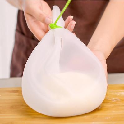 Pungă de frământare aluat din silicon de calitate alimentară Pungă de frământare din silicon pentru aluat Pungă pentru amestecător de făină Mixer versatil pentru aluat pentru pâine, patiserie, pizza