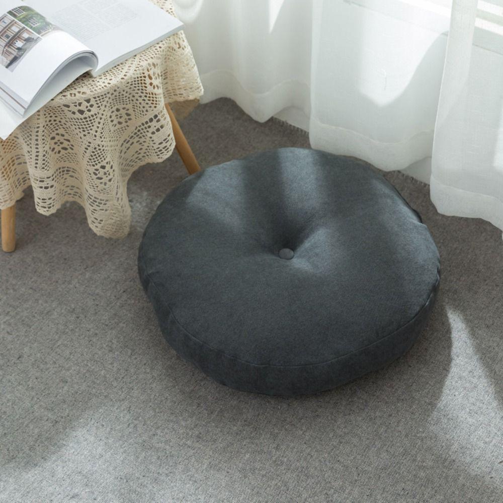 

Detachable Seat Pillow Round Back Cushions Durable Pillows Cushions Suitable for Meditation Yoga темно-сірий колір