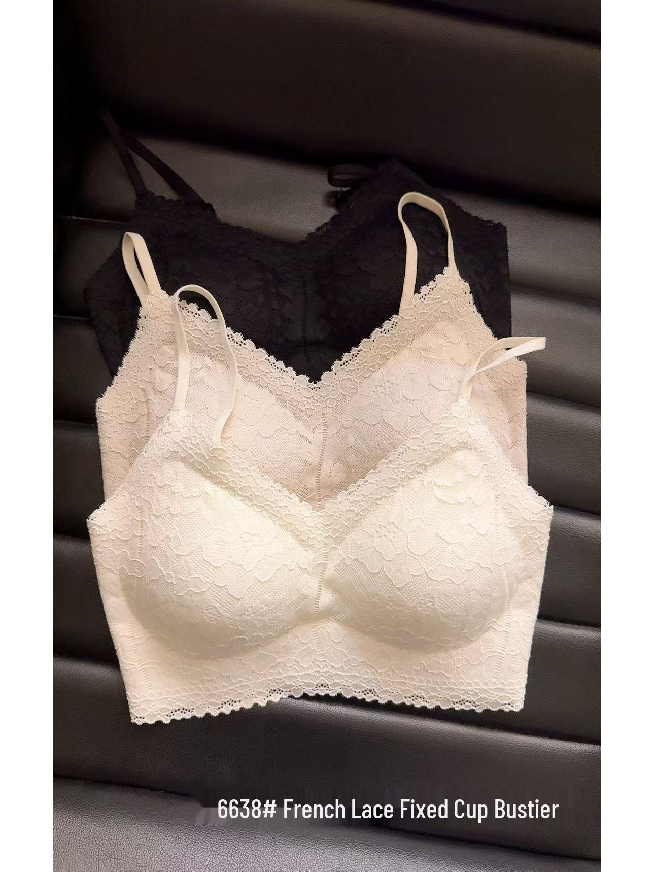 Lace Push-Up Bustier with Thin Straps - Nude, Skin-Tight, Spring/Summer 6638 Light Skin