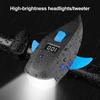 Kids Bicycle Shark Horn Light Waterproof USB Rechargeable 120dB High Decibels 400 Lumens Universal Night Riding Road Bike Headlight Front Lamp