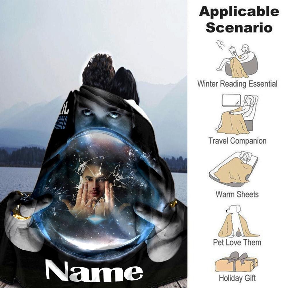 Customiz Name Personality Jul rapper Blanket Soft &Warm Sofa Office Bed Travel Lunch Break Blanket, Gift Suitable All Seasons
