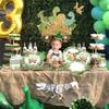 Jungle Dinosaur Disposable Tableware Happy Dino Birthday Napkin/Plate/Cup Jurassic World Roar Kids Happy Birthday Party Decor