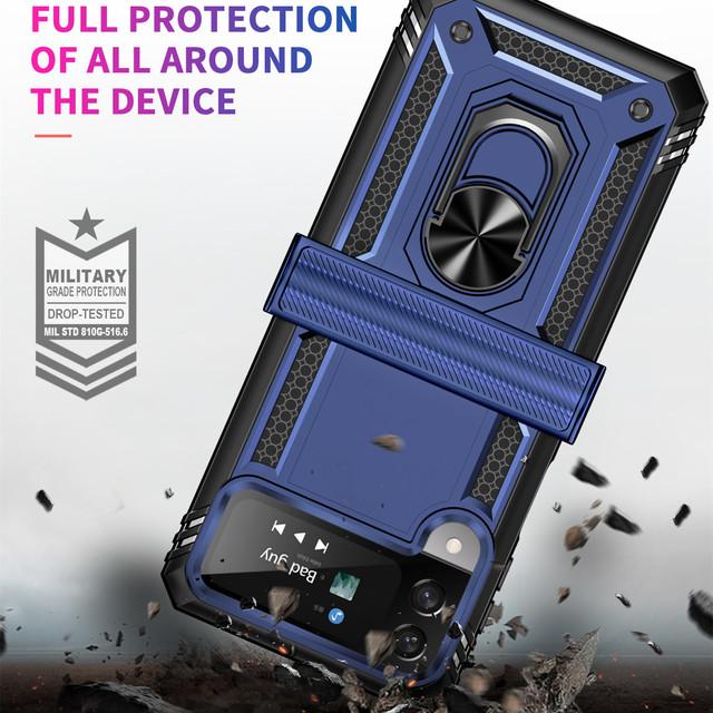 Magnetische Mode Ring Halter Telefon Fall Für Samsung Galaxy Z Flip4 Flip 4 5g Flip3 Flip 3 Zflip4 Fall schutz Abdeckung