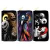 Nightmare Before Christmas PU Wallet for Women Long Zip Clutch Purse Makeup Bag Jack Skellington Print 3pcs