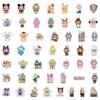 50 Cute Cartoon Graffiti Stickers - Waterproof Decorative Stickers for Water Bottles and Phones