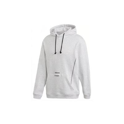 adidas Mikina s kapucí jednobarevná pánská topy šedá GD9311