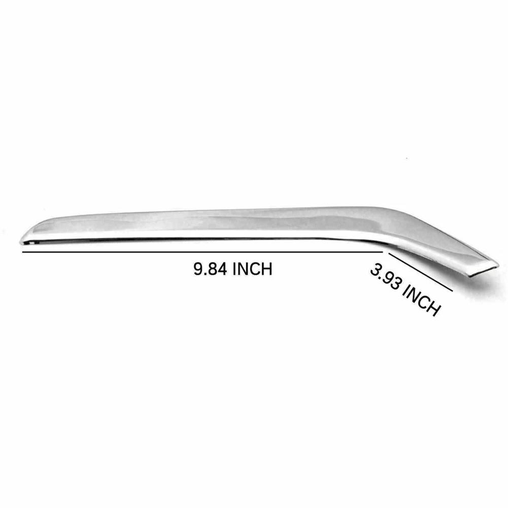 Front Fog Lamp Eyebrow Cover Decorative Trim Strips Chrome Steel Look For Honda CRV 2017 2018 2019 Non-OEM ReplacementGood product