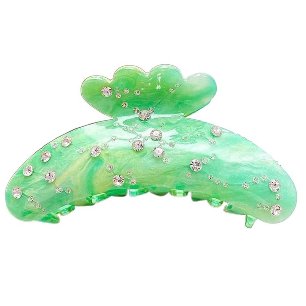 Waterproof Acrylic Rhinestone Hair Claw Korean Style Girl Hair Accessories  Gifts