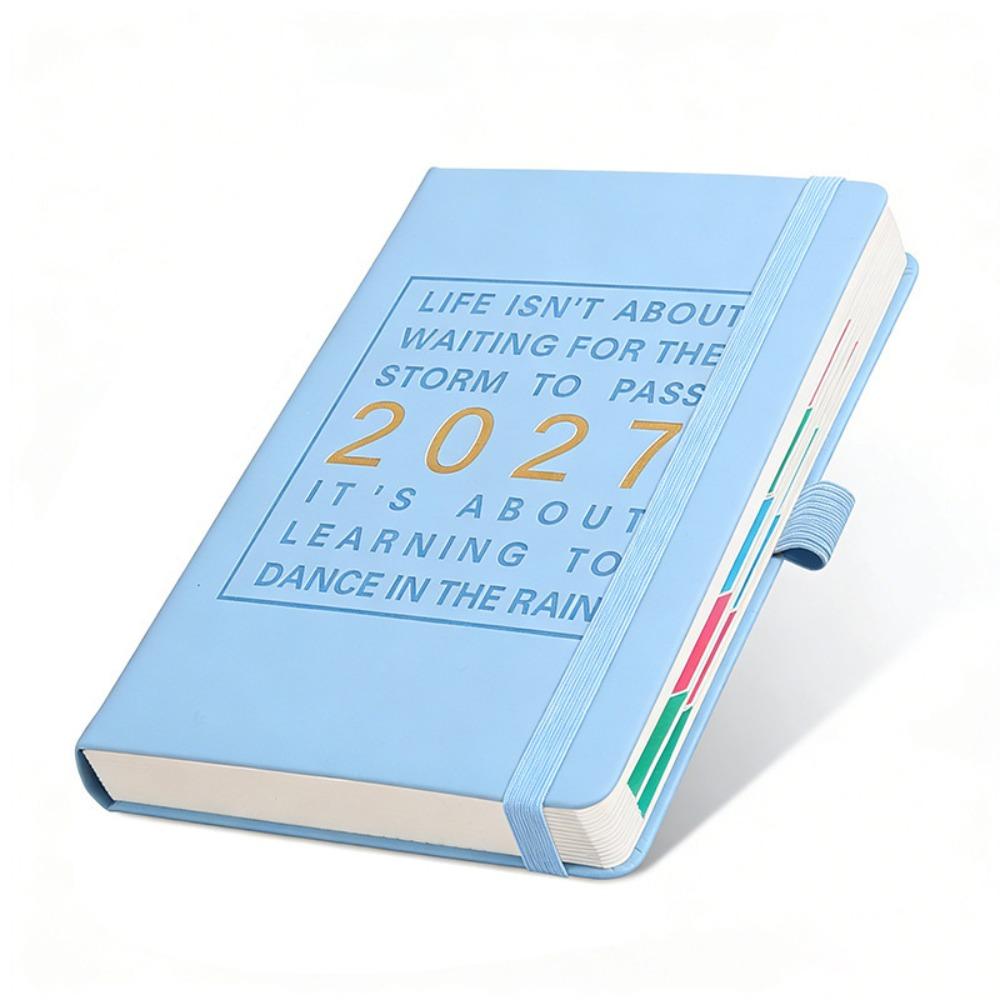 English 2027 Schedule Planner Notepad 12 Months Office Work Planner Stationery светло-синий
