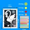 Non-Toxic 20 Sheets Kids Dot Coloring Book Diy Color Dot Cartoon Animal Drawing Mosaic Puzzle Stickers Children Creative Educational Toys