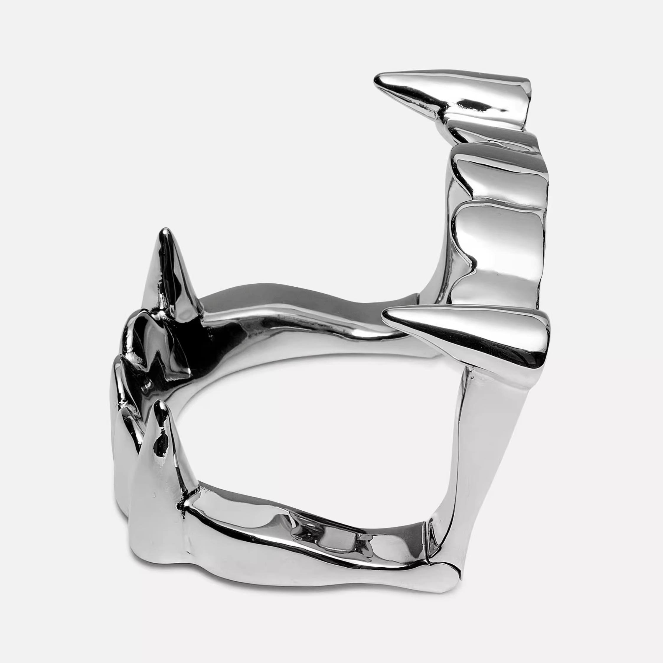 Exaggerated Trendy Hip Hop Punk Ornament Vampire Tusk Bracelet Couple Street Party Armband For Women Men Charm Jewelry Gift