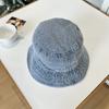 Letter Embroidered Bucket Hat Women's Summer Senior Sense Bucket Sunscreen Hat Korean Ins Trendy Face Small Cowboy Hat