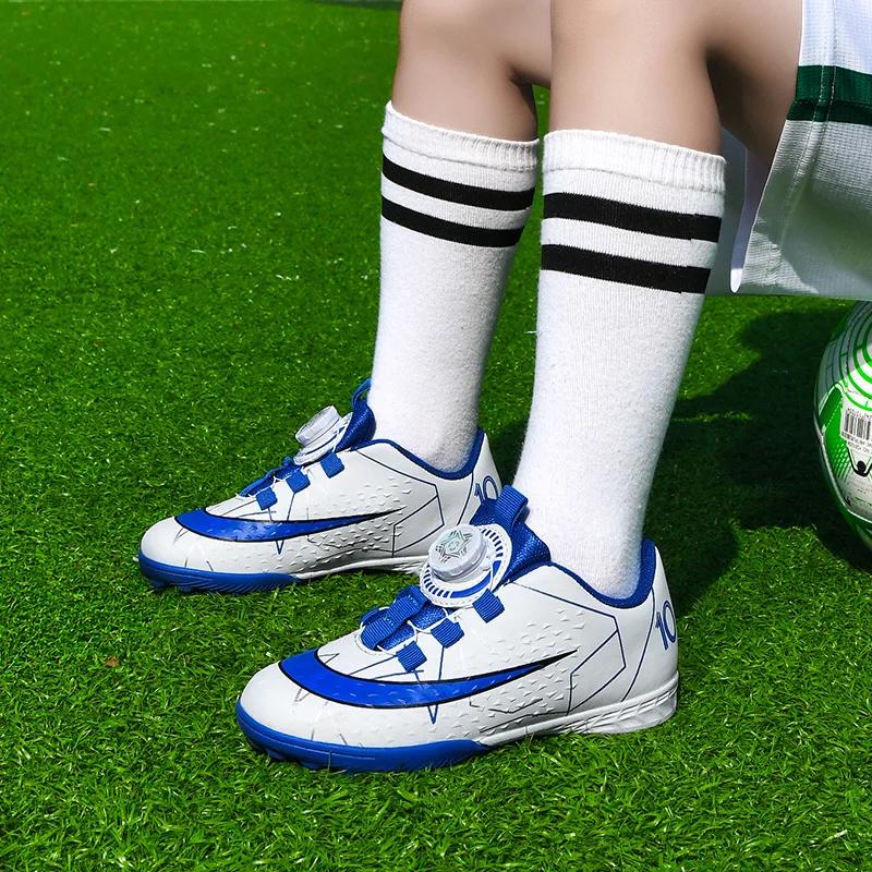Children Sneakers Top Quality Field Kids Non-Slip Cleats Soccer Shoes Girls Futsal Ultralight Boy Turf Training Football Boots