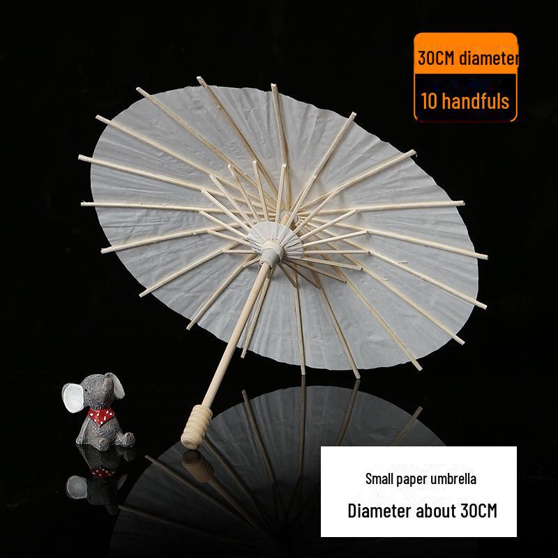 DIY Handbemalter weißer Papierschirm für Kinder – Chinesischer antiker Stil, Bastelaktivität für den Kindergarten