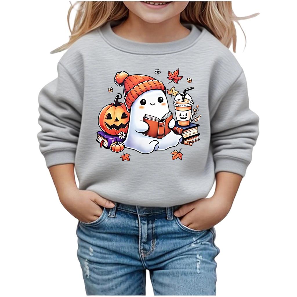 Boys Girls Child Fashion Daily Versatile Casual Crewneck Sweatshirts Daily Long Sleeve Patchwork Top Sweatshirts