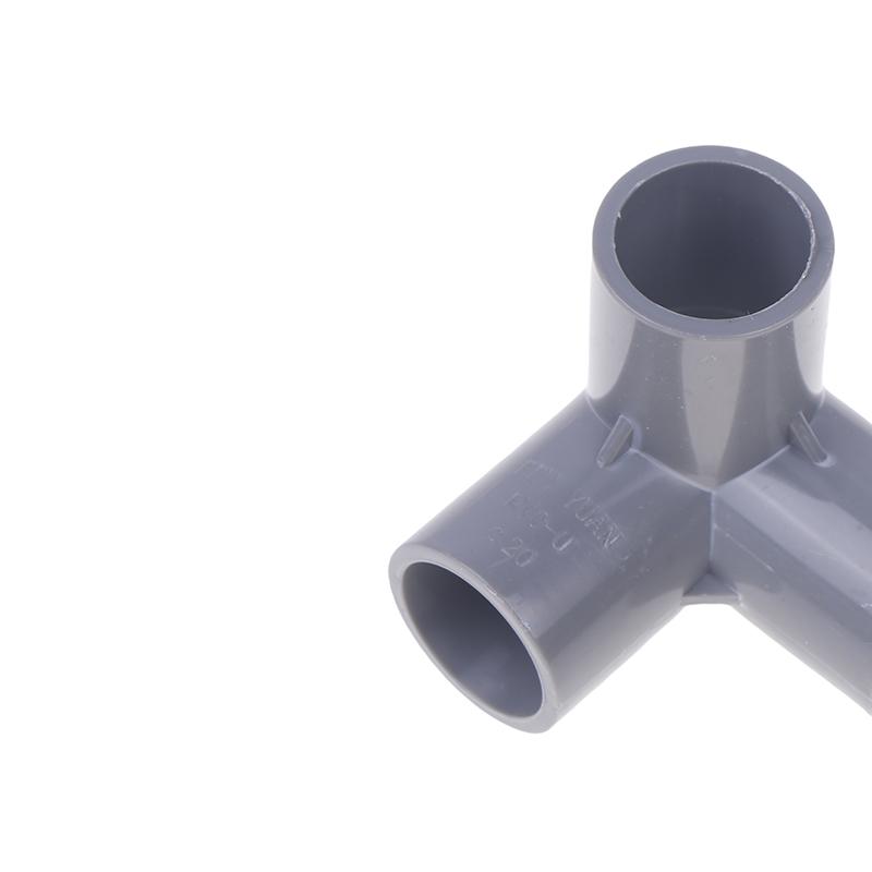 10Pcs Pvc Elbow 3 Way Pipe Fittings Pvc Garden Right Angle Tee Corner Joint Tent Feet Corner Center Connector