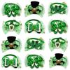 50/100pcs ST Patrick's Day Dog Bow Tie Small Dogs Pets Accessories Pet Dog Cat Puppy Bowties Dog Accessories for Small Dogs