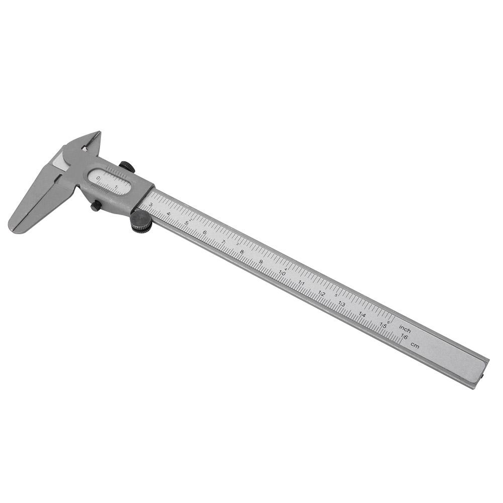 High Precision Metal Vernier Caliper Manual Measuring Caliper Tools Micrometer Ruler (6in)