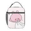 Asamimichan And Anemimis Insulated Lunch Bag Food Container Bags Portable Thermal Cooler Lunch Box For Work