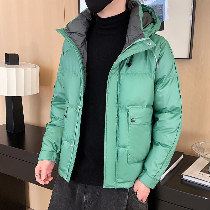 Men's Down Jacket Winter New Hooded Jacket Handsome Trend Thickened Warm Fashion Versatile Men's Top