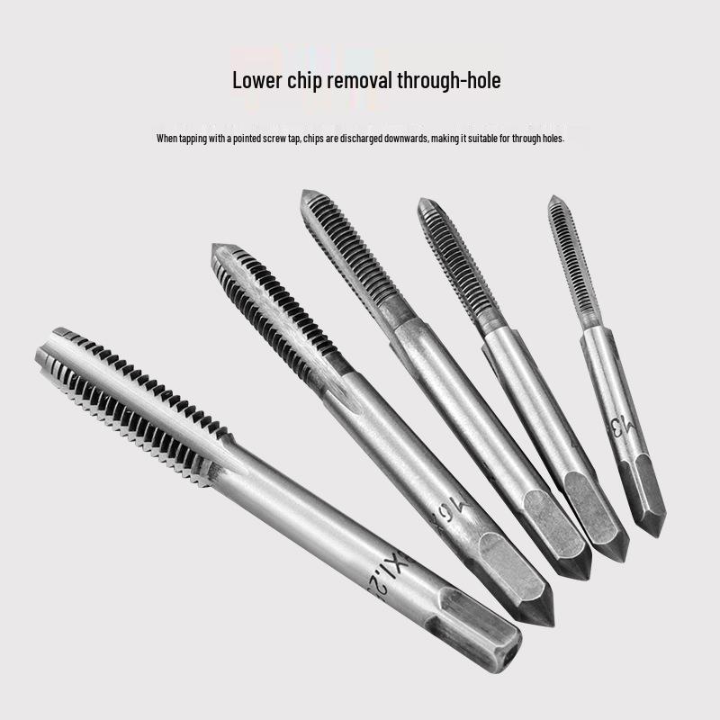 M3-M12 Straight Flute Taps Set for Quick Internal Thread Repair