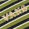Vans SS25 Comfortable Striped Round Neck Short Sleeve T-Shirt Unisex Tops Green VN000NJFEFI