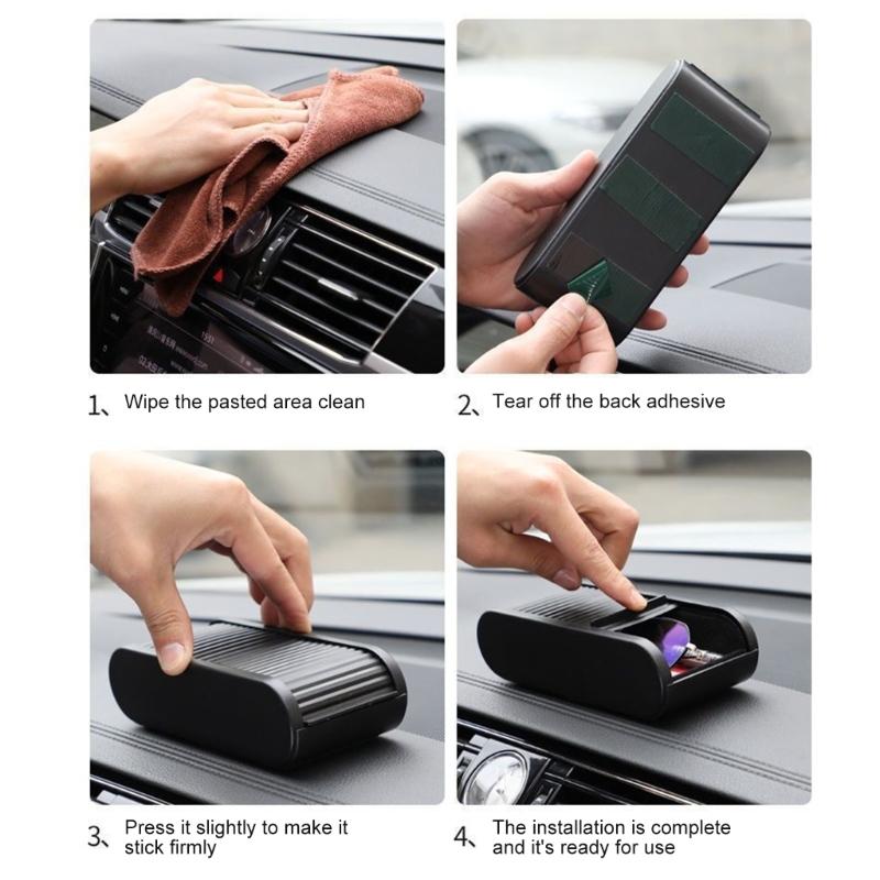 Cutie de depozitare pentru consola auto cu instalare ușoară și bază antiderapantă Organizator auto Capacitate mare pentru Sedan SUV