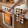2Pcs Microfiber Kitchen Hand Towels Maple Leaf Thanksgiving Dish Cloths Kitchen