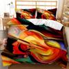 Guitar Duvet Cover Set Twin Rock Music Comforter Cover Set Hip Hop Hippie Quilt Cover Blue Guitar Polyester Bedding Set For Teen