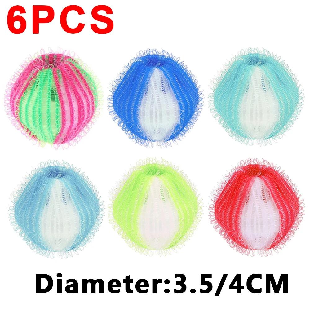 6/1pcs Washing Machine Filter Floating Lint Hair Remover Catcher Reusable Laundry Balls Dirty Collection Fluff Cleaning Balls