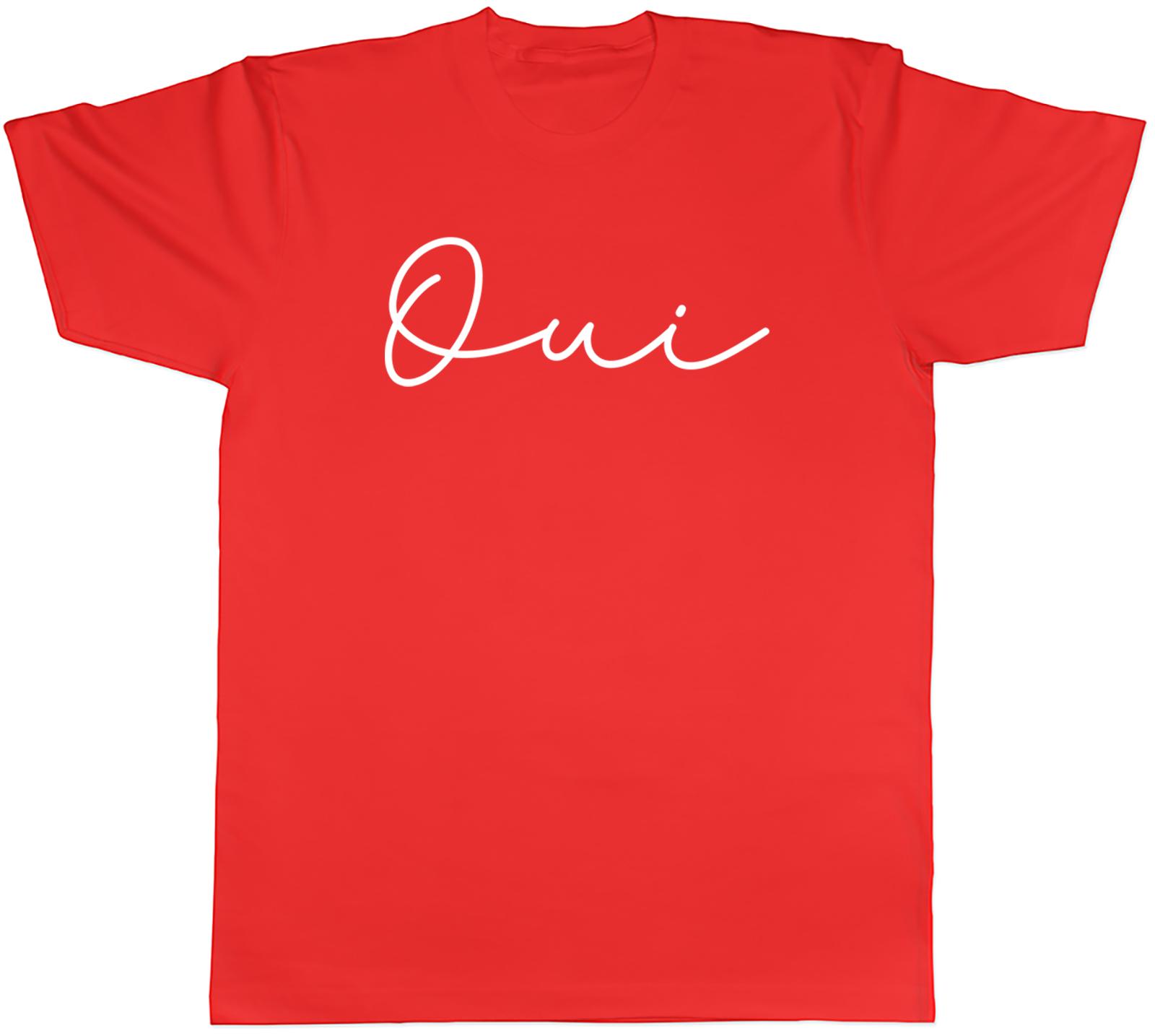 Hello in French Oui Unisexs TShirt Francais Language France Tee Gift S