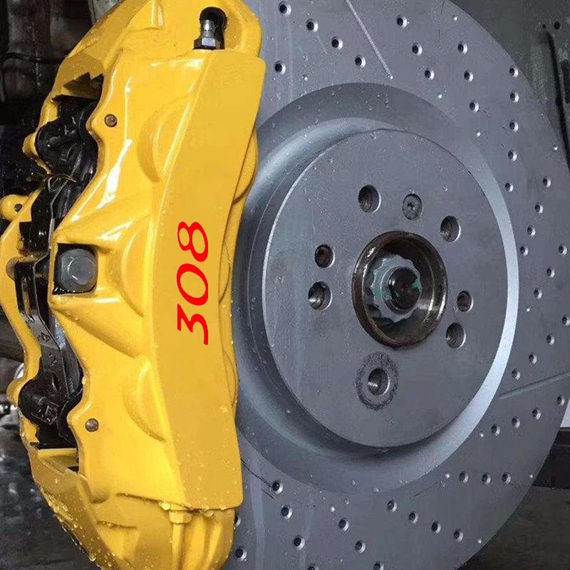 6pcs Vinyl Decal Car Wheel Brake Caliper Covers for Peugeot 308 Logo 306 C 307 406 407 408 2008 5008 107 108 206 207 208 3008 508
