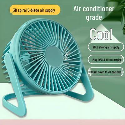 Ventilador de Escritorio USB Portátil Silencioso para Hogar, Oficina y Residencia - Mini Circulación de Aire