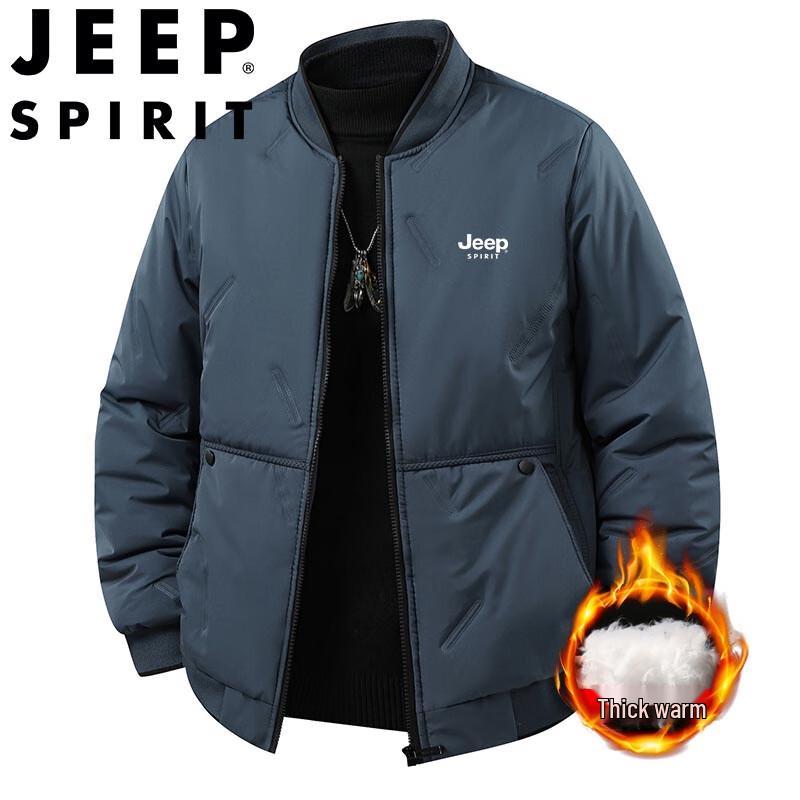 JEEP SPIRIT Men's Padded Baseball Collar Jacket
