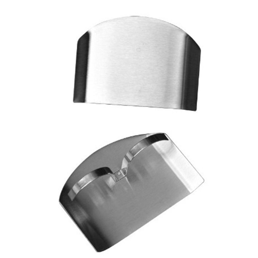 2/4 Pcs Single/DoubleFinger Stainless Steel Finger Protector Adjustable Multifunction Anti-cut Finger Guard Anti-corrosion