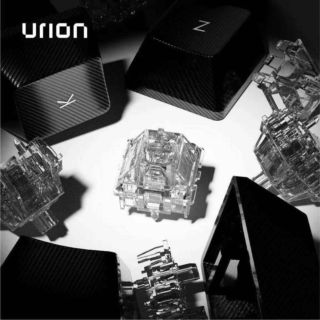 UR Ice Magnetic Extreme Switch Fully Transparent Two Light Guides Magnetic Mechanical Gaming Keyboard Linear 22mm Double Spring