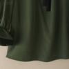 ZANZEA Damen Rundhals 3/4-Ärmel Elegante Lässige Bluse