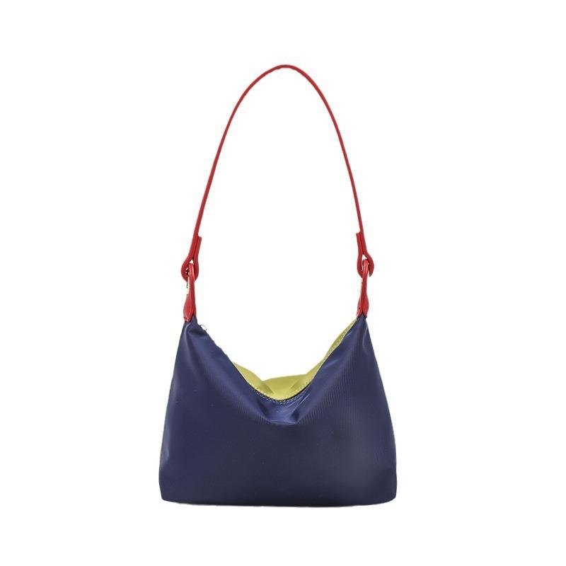 New Longxiang Bag Oxford Cloth Hand-held Armpit Bag Double-sided Trendy Casual One Shoulder Dumpling Bag for Women
