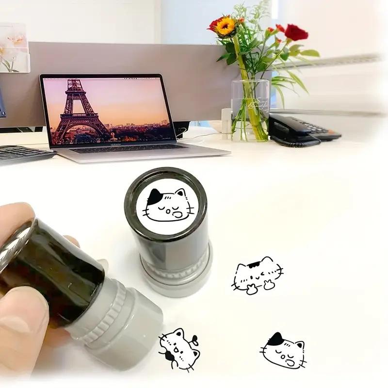 Cute Cartoon Black Kitten Stamp Lovely Shape Journal Stamps Diy Scrapbooking Decoration Collage Signets For Your Choice