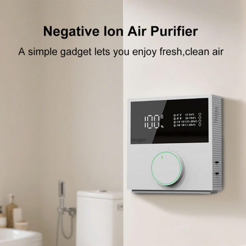 Mini Odor Eliminator USB Rechargeable Negative Ion Generator Smart Air Freshener Bedroom