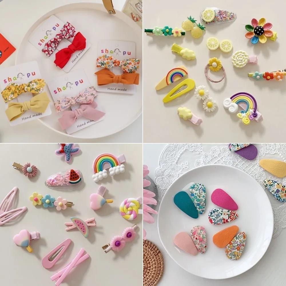 Girls' toddler hairpins baby hairpins hair ties ribbon pins hair ties